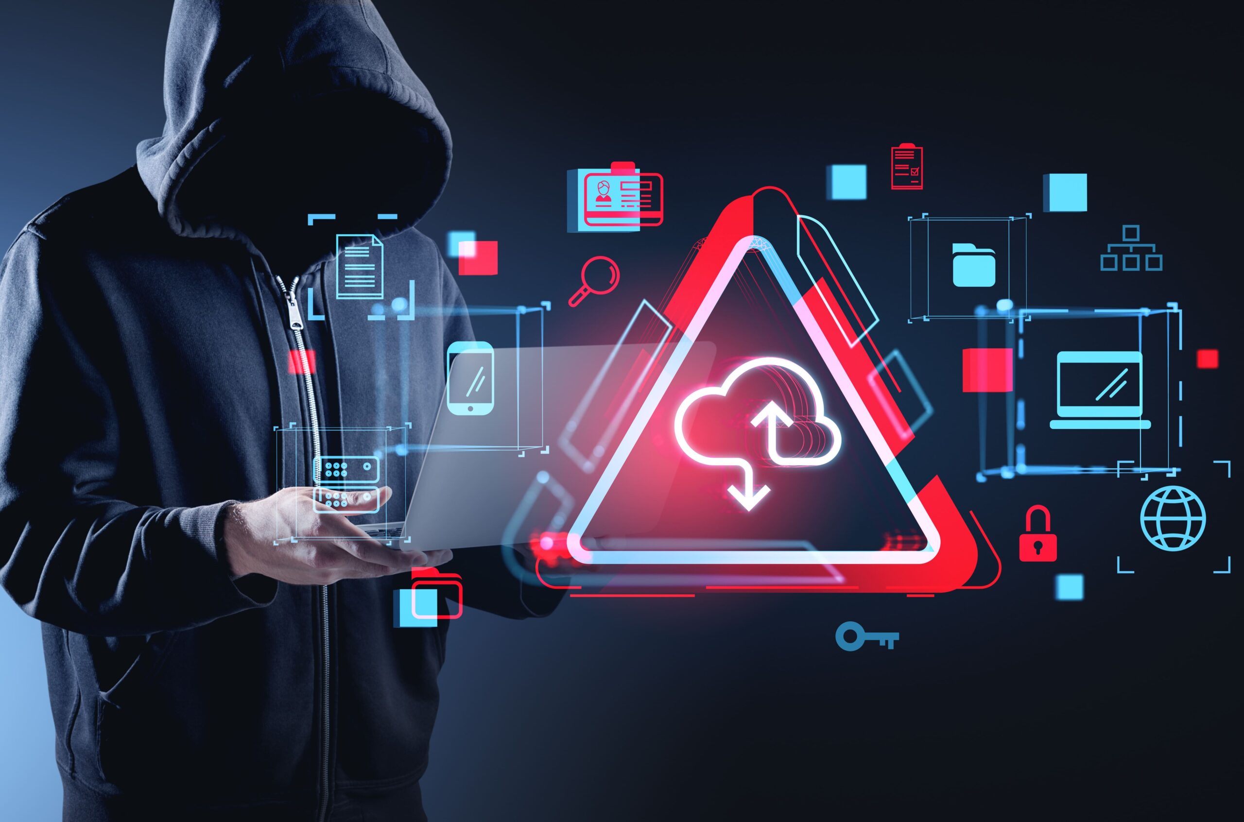 Hacker robando datos